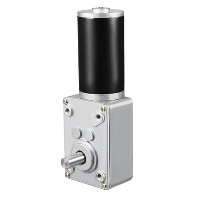 60kg-cm DC 24v 3rpm Moteur à engrenage à vis sans fin anti-gouttes Réversible à couple élevé Vitesse réduite Moteur de boîte de vitesses à turbine électrique Arbre de 8mm